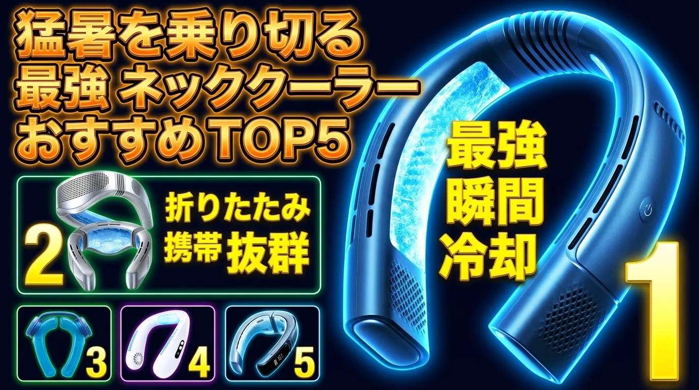 【2026年最新】ネッククーラー おすすめTOP5！コスパ最高の最強モデル比較＆選び方